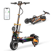 10000W72V35AH Dual Motor Off-road Electric Scooter Fastest 62  Range 65 Miles, Equipped with Hydraulic Suspension and NFC Screen